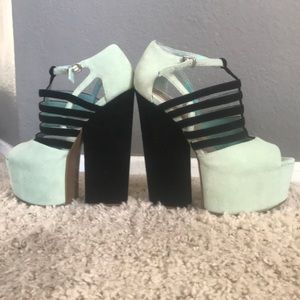 Dolce Vita Mint High Rise Platforms
